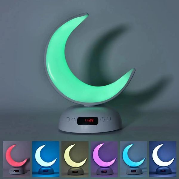 Haut-parleurs musulman cadeau lune lampe bluetooth mp3 coran haut-parleur app contrôle audio numérique LED veilleuse coran lecteur