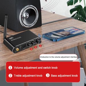 Luidsprekers Nieuwe Audio Dac Converter Glasvezel Coaxiaal naar 3,5 mm Aux Rca Versterker Car Kit Speaker U Disk Bluetoothcompatibele Ontvanger