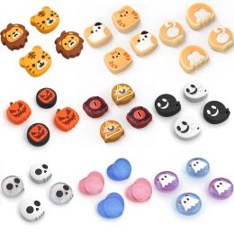 Conférenciers Nouveaux mignons en silicone à pouce doux Grip Grip Caper Joystick Cover Protecteur pour Switch Oled NS Lite Joycon Contrôleur Contrôle de pouce