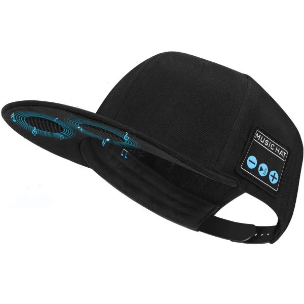 Conférenciers Nouveau chapeau avec haut-parleur Bluetooth A réglable Bluetooth chapeau Bluetooth Smart Enceinte Smart Speakerphone pour Sport Outdoor Sport Baseball avec micro