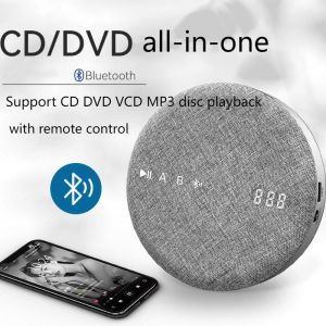 Luidsprekers Nieuwe draagbare Bluetooth CD-speler DVD VCD MP3 Hifi met luidspreker Walkman USB Vintage muziek met afstandsbediening Stereo Home Study