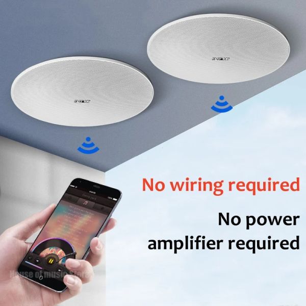 Conférenciers Nouveaux haut-parleurs de plafond Bluetooth sans fil Amplificateur de la famille Build