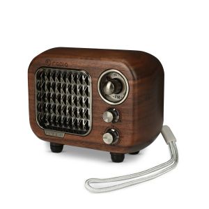 Altavoces Old Fashioned Classic Style Retro Portable FM Radio Bluetooth Soporte de altavoces TF Tarjeta Aux Mic Music Player