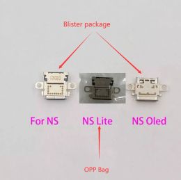 Conférenciers originaux Nouveaux 10pcs / lot pour Nintendo Switch NS OLED Console USB Typec Power Charging Socket NS Lite Port Connecteur