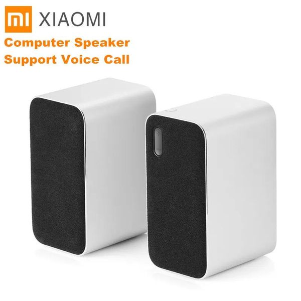 Haut-parleurs Original Xiaomi Bluetooth haut-parleur d'ordinateur Portable Double basse stéréo haut-parleur sans fil Bluetooth4.2 prise en charge des appels vocaux