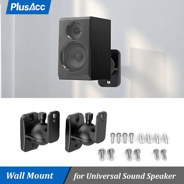 Haut-parleurs PlusACC surround Sound Encein du haut-parleur mur support de support de plafond Pince avec fonction pivotante réglable pour la maison, la poste de travail, le gymnase