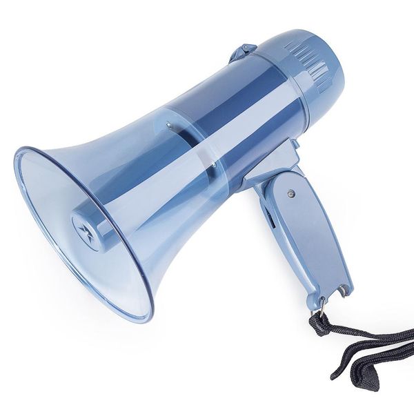 Haut-parleurs Haut-parleurs portables mégaphone Bullhorn avec sirène 240s enregistreur vocal clé USB pour exercices de sécurité football Es et Trai