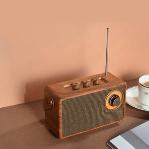 Haut-parleurs Haut-parleur extérieur portable classique rétro vintage radio petit lecteur de musique haut-parleurs sans fil rechargeables pour la décoration de bureau à domicile