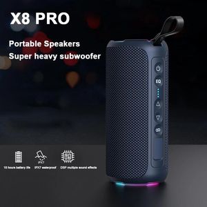 Haut-parleurs Haut-parleur portable 100 % étanche IPX7 sans fil Bluetooth avec haut-parleurs 40 W plus forts, prise en charge de l'appairage TWS et de la carte Auxin TF