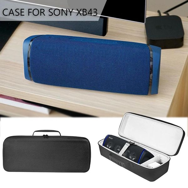 Altavoces Estuche impermeable portátil para altavoz inalámbrico Sony Xb43 bolsa Eva bolsas de almacenamiento antiarañazos a prueba de golpes para accesorios Sony Xb43