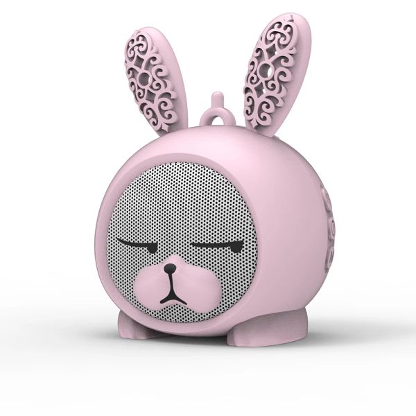 Haut-parleurs Lapin Portable Bluetooth Haut-parleur V5.0 Microphone Contrôle du volume