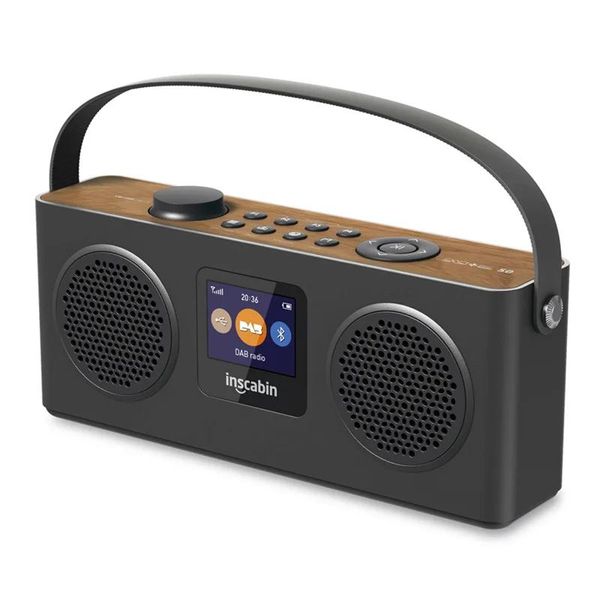 Altavoces Retro FM Radio Music Player Portable Bluetooth Dab Radio Altavoces de sonido de batería recargable al aire libre Caja de sonido con pantalla de color