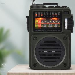 Conférenciers RF750 Portable Multimedia Music Player Full Band Radio Radio Bluetooth Récepteur NOAA Speaker FM / AM / SW / WB Card Radio TF T3G6