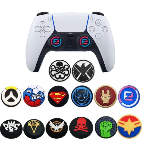 Speinchants Capre-tête pour PS5 PS4 PS4 Contrôleur Xbox Handle Rocker Silicone Protective Gamepad Gunmb Caps pour Xbox Sony Playstation 4 5