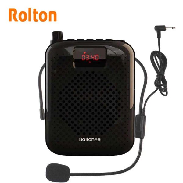 Altavoces Rolton K500 Altavoz Bluetooth Micrófono Amplificador de voz Altavoz megáfono potenciador para enseñanza Guía turístico Promoción de ventas