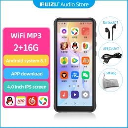 Luidsprekers RUIZU Z80 Android WiFi MP5 MP4 MP3-speler Bluetooth met luidspreker Aanraakscherm Ondersteuning FM-recorder EBook TF SD-kaart APP downloaden
