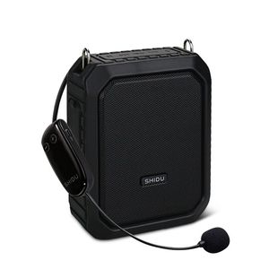 Luidsprekers Shidu M800 18w draagbare draadloze stemversterker voor leraren UHF-microfoon Waterdichte Bluetooth-luidspreker als 4400mAh Power Bank