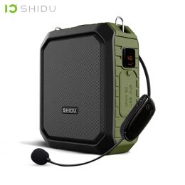 Altavoces Amplificador de voz portátil Shidu con micrófono inalámbrico para maestros IPX5 altavoz Bluetooth impermeable 4400mAh Power Bank M800