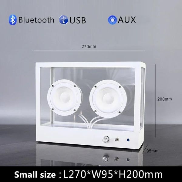 Haut-parleurs Simple Acrylique Transparent Bluetooth Haut-Parleur Sans Fil Subwoofer Centre de Musique Maison Salon Table Creative Audio Décoration