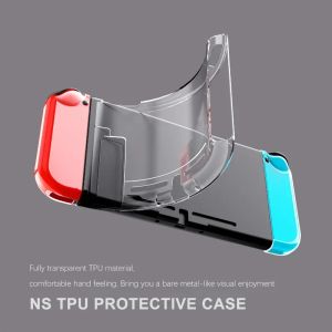 Haut-parleurs Soft TPU Transparent Shell Protective Case Cover Cadre Protecteur Clear Protecteur pour Nintendo Switch Game Console Accessoires