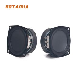 Haut-parleurs Sotamia 2pcs de 2,5 pouces en haut-parleur médium 4 ohm 15W haut-haut de haut-parleur Bluetooth Edge étanche pour haut-parleur extérieur