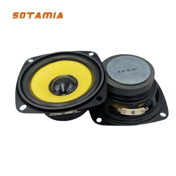 Haut-parleurs SOTAMIA 2 pièces 3 pouces gamme complète haut-parleur amplificateur Audio haut-parleur sonore 4Ohm 5W bricolage Home cinéma musique stéréo haut-parleur Bluetooth