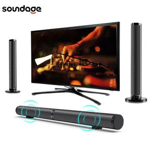 Haut-parleurs Soundage Barre de son TV Bluetooth détachable Haut-parleur de son surround stéréo 3D Barre de son de cinéma maison Prise en charge optique SPDIF AUX IN