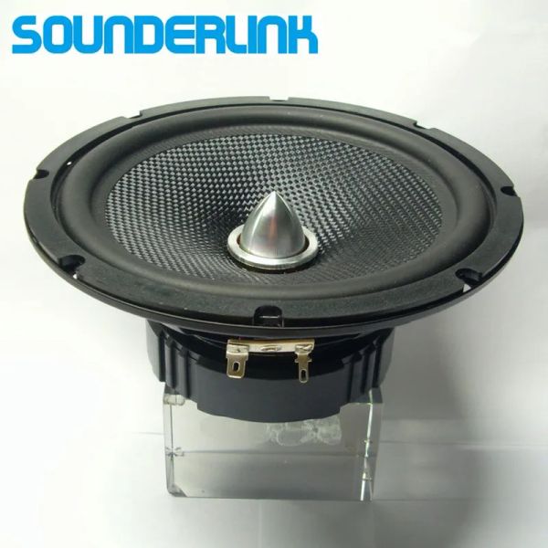 Haut-parleurs Sounnerlink 6,5 pouces Hifi Full gamme haut-parleur en aluminium Bullet Tweeter Unit Kapton Cone