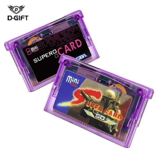 Haut-parleurs Supercard Card Mini Adaptateur de carte SD pour GB / GBA / SP pour SP GBM IDS NDS NDSL GBASP Burning Card GBA GAME CARTRIDGE