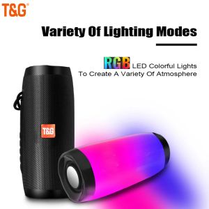 Haut-parleurs TG TG157 20W haut-parleur Bluetooth Portable 1200MAH RGB lumière LED sans fil Boombox caisson de basses extérieur haut-parleur stéréo