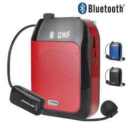 Haut-parleurs T9 amplificateur vocal 15W multifonctionnel Portable Bluetooth haut-parleur vocal avec Microphone sans fil pour les enseignants