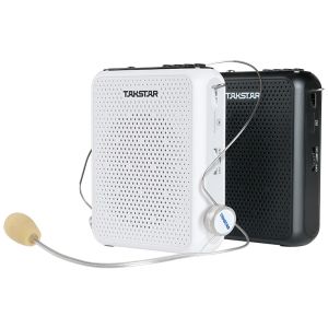 Luidsprekers Takstar E300 10W draagbare stemversterker Bedrade microfoon FM-radio AUX Audio-opname Bluetooth-luidspreker voor leraar-instructeur