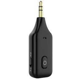 Tebe 3,5 mm Aux Bluetooth Récepteur Émetteur 2 en 1 Adaptateur audio stéréo sans fil avec microphone mains libres pour haut-parleur de voiture TV