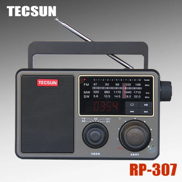 Altavoces Tecsun RP307 WAV APE FLAC Altavoz Bluetooth Portátil FM SW MW Radio USB TF Tarjeta SD Reproductor MP3 Radio