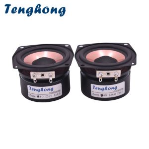 Haut-parleurs Tenghong 1pcs 4 ohm 8 ohm 2,5 pouces Power Full Fréquence haut-parleur AS25QF01 HIFI High Sensitivité Home Audio Amplifier 20W