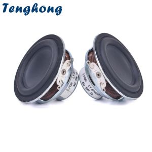 Speakers Tenghong 2pcs 48MM 4 Ohm 5W Portable Audio Full Range Speaker Unit Rubber Edge Inner Magnetic Horn For Home Theater Loudspeaker
