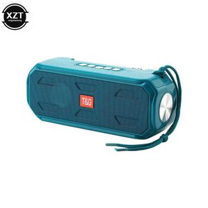 Luidsprekers TG280 Portable Bluetooth Compatible Outdoor Solar Charging Subwoofer TWS Radio -ontvanger met zaklampluidspreker Z0317 L230822