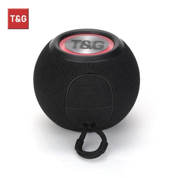 Haut-parleurs Tg337 haut-parleur portable Bluetooth sans fil étanche haut-parleur extérieur lanière colorée 3D stéréo Surround caisson de basses Radio
