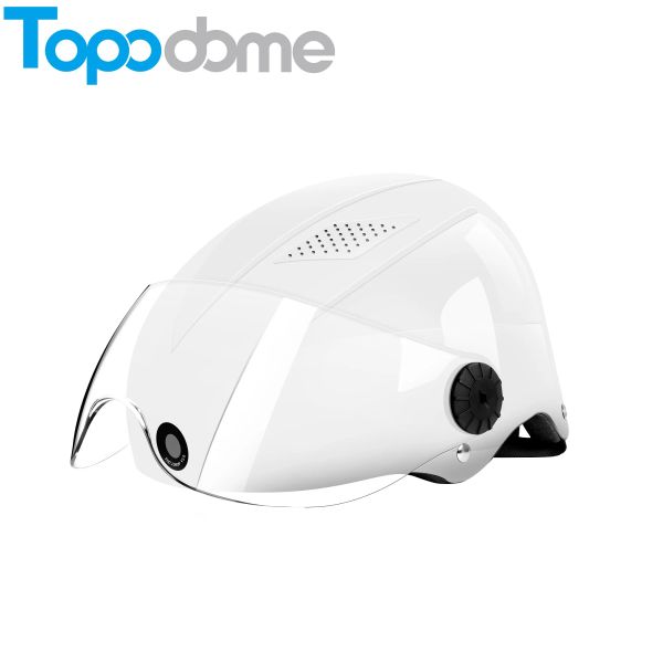 Haut-parleurs Topodome 1080P WiFi Hotspot Bluetooth haut-parleur interphone enregistreur batterie intégrée 3000mAH casque de moto caméra IP avant arrière