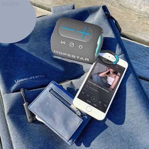 Luidsprekers TWS Outdoor Bluetooth -luidspreker Portable draadloze mini -kolom Muziekcentrum Sound Boombox Subwoofer Audio TF/USB Hopestar P32MIG230524 L230822
