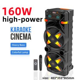 Altavoces UAL Cuerno de 12 pulgadas Party portátil Party Party Karaoke Sound 160W Peak HighPower Outdoor Wireless Bluetooth Altavoces