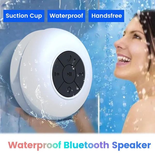 Altavoces Altavoz bluetooth resistente al agua Caja de sonido para baño de ducha Audio inalámbrico portátil Altavoz inteligente universal para teléfono móvil