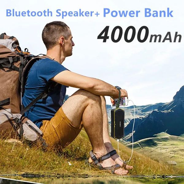 Haut-parleurs En gros Wking S9 extérieur étanche Bluetooth haut-parleur Portable sans fil mains libres stéréo haut-parleur batterie externe 4000 mAh charge mob