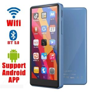 Haut-parleurs WiFi Android Lecteur MP4 Bluetooth5.0 Écran tactile complet 3,5 pouces Lecteur audio 16 Go avec haut-parleur, FM, ebook, enregistreur, vidéo