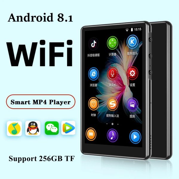 Altavoces Wifi Bluetooth Android Reproductor Mp4 64GB IPS Pantalla táctil de 5,0 pulgadas Música de alta fidelidad Mp3 Vídeo Música Reproductores MP4 Tarjeta TF Altavoz 5000mah