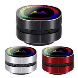 Altavoces Conducción de huesos inalámbricos Altavoces Coloridos LED LED Bluetooth Bluetooth Stereo Audio Digital TWS Wireless más pequeño altavoz portátil más pequeño altavoz