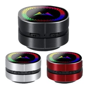 Altavoces Altavoz inalámbrico de conducción ósea Luces LED coloridas Bluetooth Audio estéreo Digital TWS Inalámbrico El altavoz portátil más pequeño