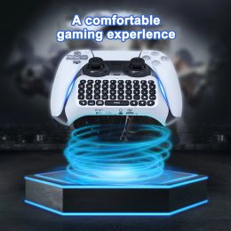 Haut-parleurs Clavier sans fil Ergonomic Construit en haut-parleur mécanique Keycap Controller GamePad Bluetooth Compatible Player Comparcy Keypad pour PS5