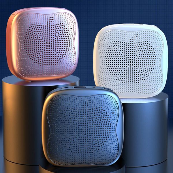 Haut-parleurs avec microphone filaire haut-parleur amplifié pour amplificateur vocal d'enseignant multifonctionnel mini audio mégaphone portable haute puissance