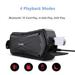 Haut-parleurs WKing étanche Bluetooth haut-parleur S19 TF carte UDisk AUX Play 10W extérieur XBass anti-poussière antichoc caisson de basses sans fil